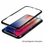 Wholesale iPhone 8 / 7 Fully Protective Magnetic Absorption Technology Transparent Clear Case (Black)